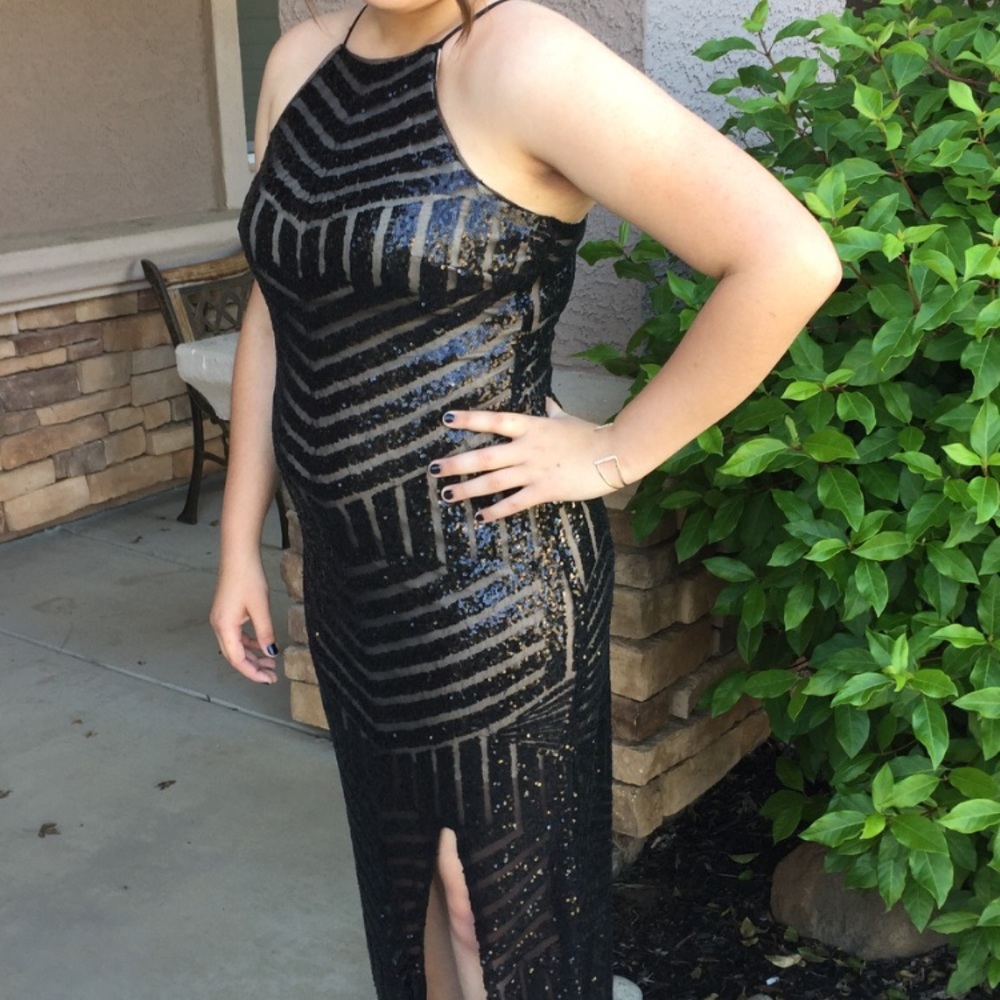 Black evening gown